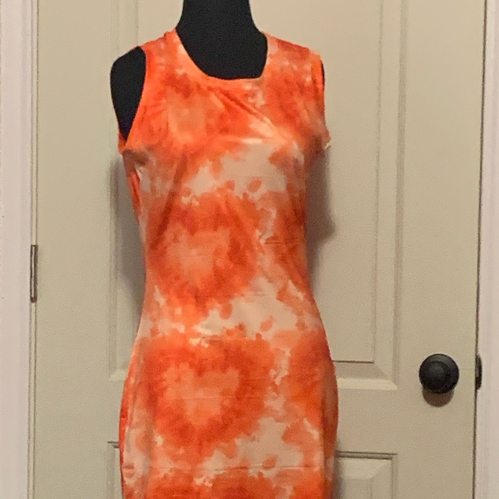 Orange heart dress
